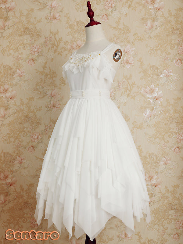 Sentaro - Little Whispers of Love - Multiple Colors Irregular Hem Lolita JSK