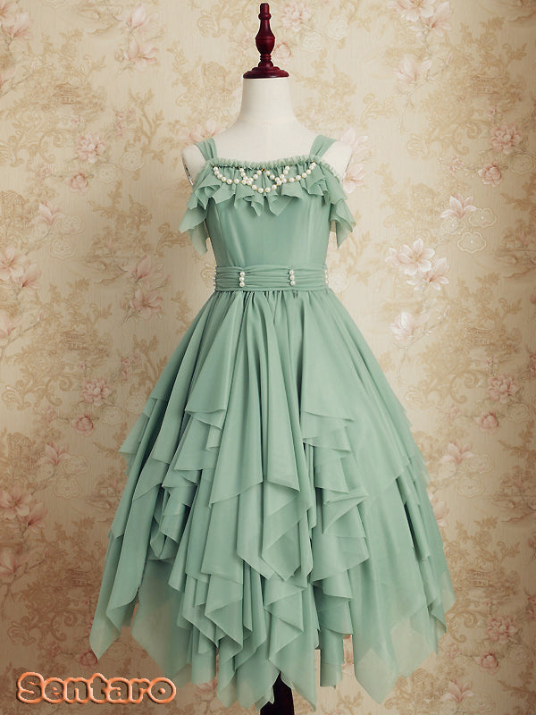 Sentaro - Little Whispers of Love - Multiple Colors Irregular Hem Lolita JSK