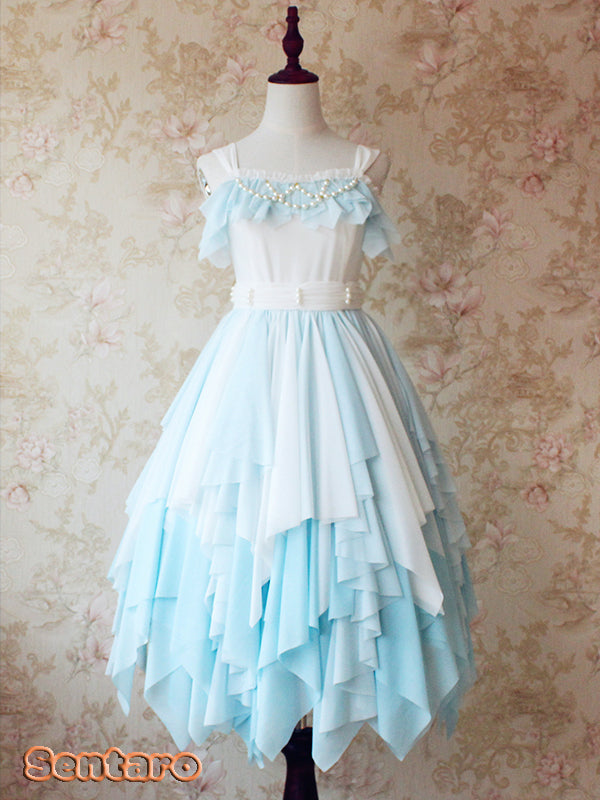 Sentaro - Little Whispers of Love - Multiple Colors Irregular Hem Lolita JSK