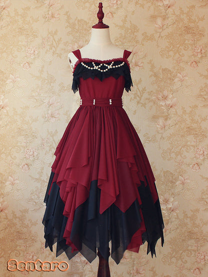 Sentaro - Little Whispers of Love - Multiple Colors Irregular Hem Lolita JSK