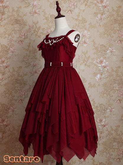 Sentaro - Little Whispers of Love - Multiple Colors Irregular Hem Lolita JSK