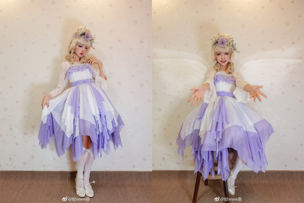 Sentaro - Little Whispers of Love - Multiple Colors Irregular Hem Lolita JSK