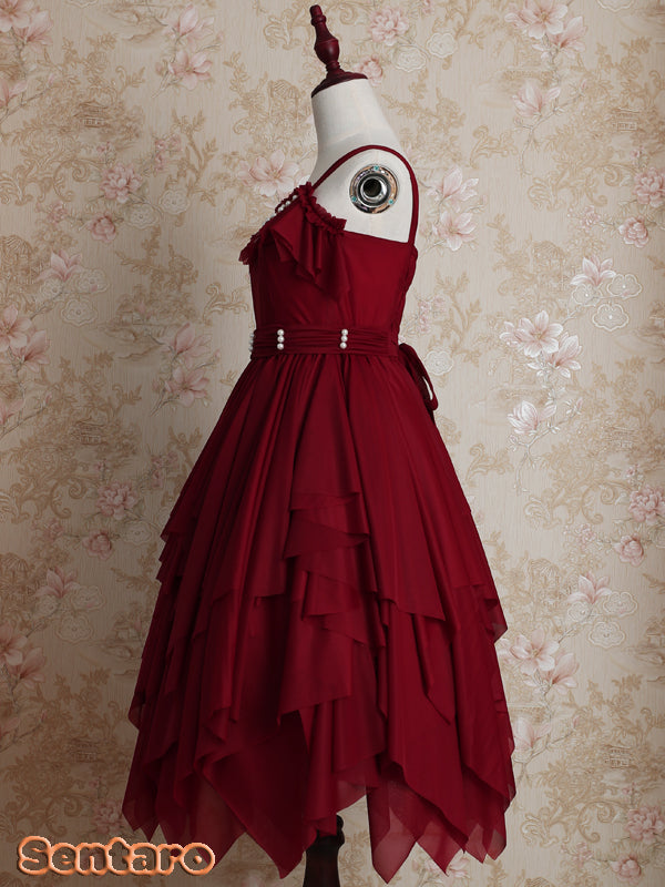 Sentaro - Little Whispers of Love - Multiple Colors Irregular Hem Lolita JSK