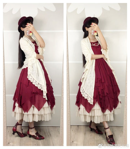 Sentaro - Little Whispers of Love - Multiple Colors Irregular Hem Lolita JSK