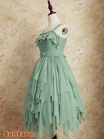 Sentaro - Little Whispers of Love - Multiple Colors Irregular Hem Lolita JSK