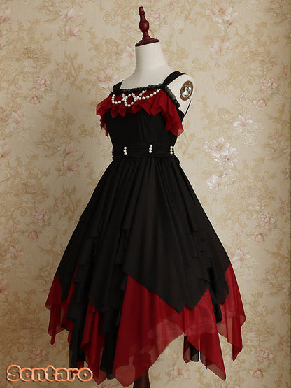 Sentaro - Little Whispers of Love - Multiple Colors Irregular Hem Lolita JSK