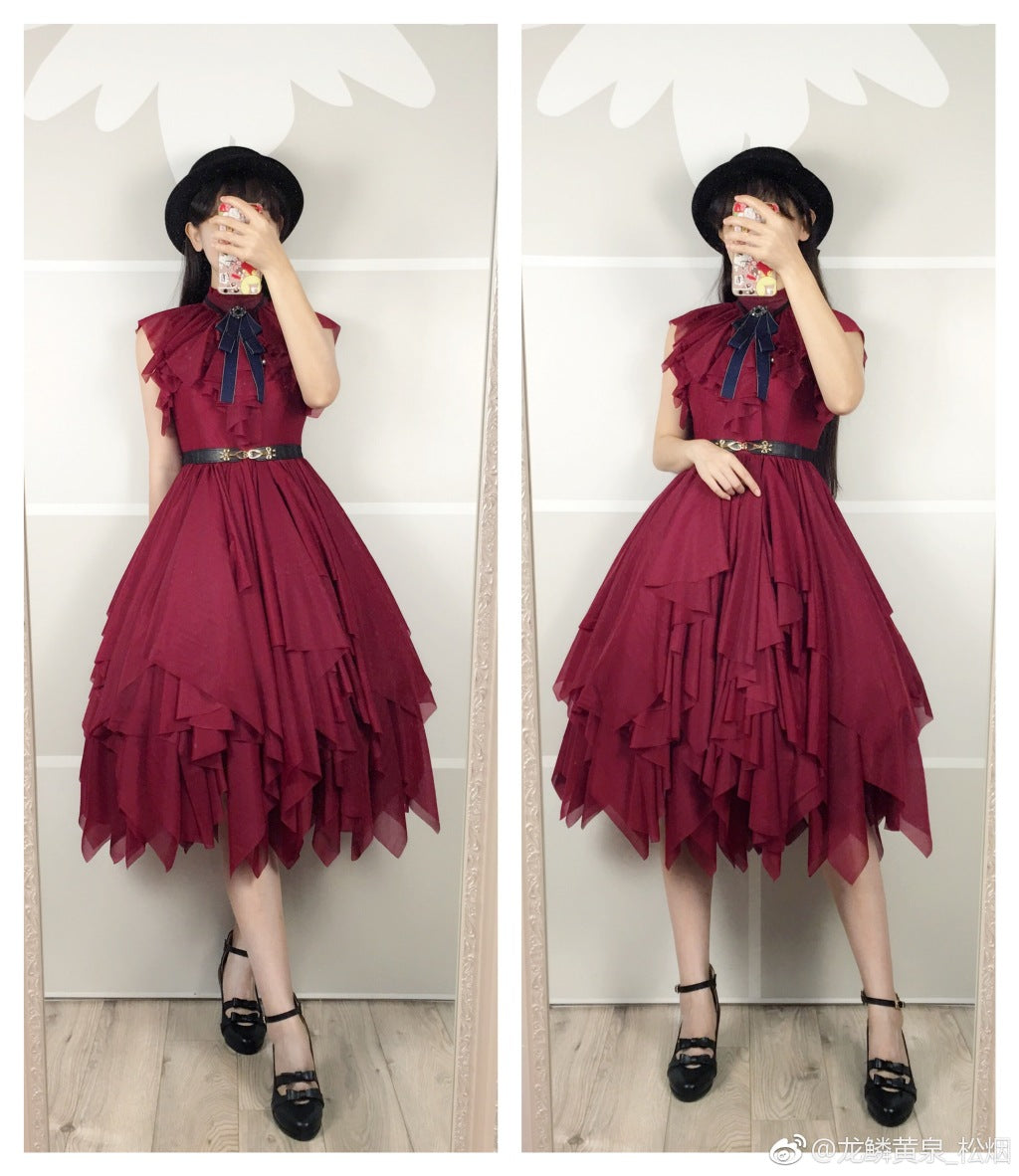 Sentaro - Little Whispers of Love - Multiple Colors Irregular Hem Lolita JSK