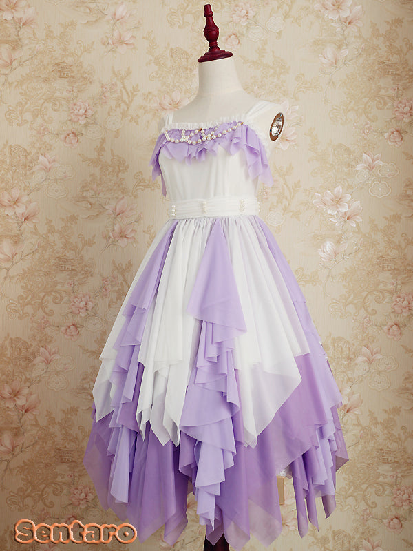 Sentaro - Little Whispers of Love - Multiple Colors Irregular Hem Lolita JSK