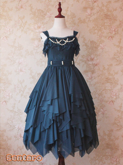 Sentaro - Little Whispers of Love - Multiple Colors Irregular Hem Lolita JSK