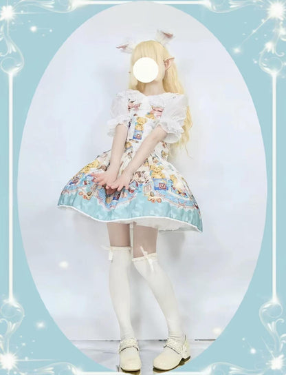 DMFS - Sweet Lolita Shirt Cotton Lolita Blouse Doll Collar