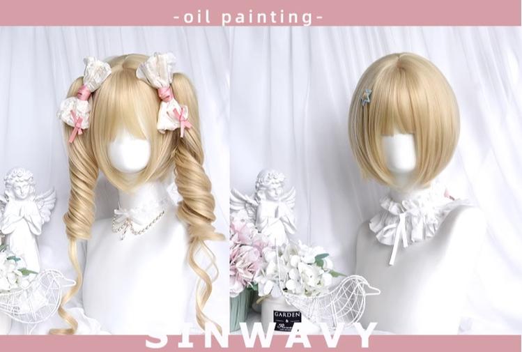 Sinwavy - Kawaii Lolita Wig Blonde Double Ponytail Wig