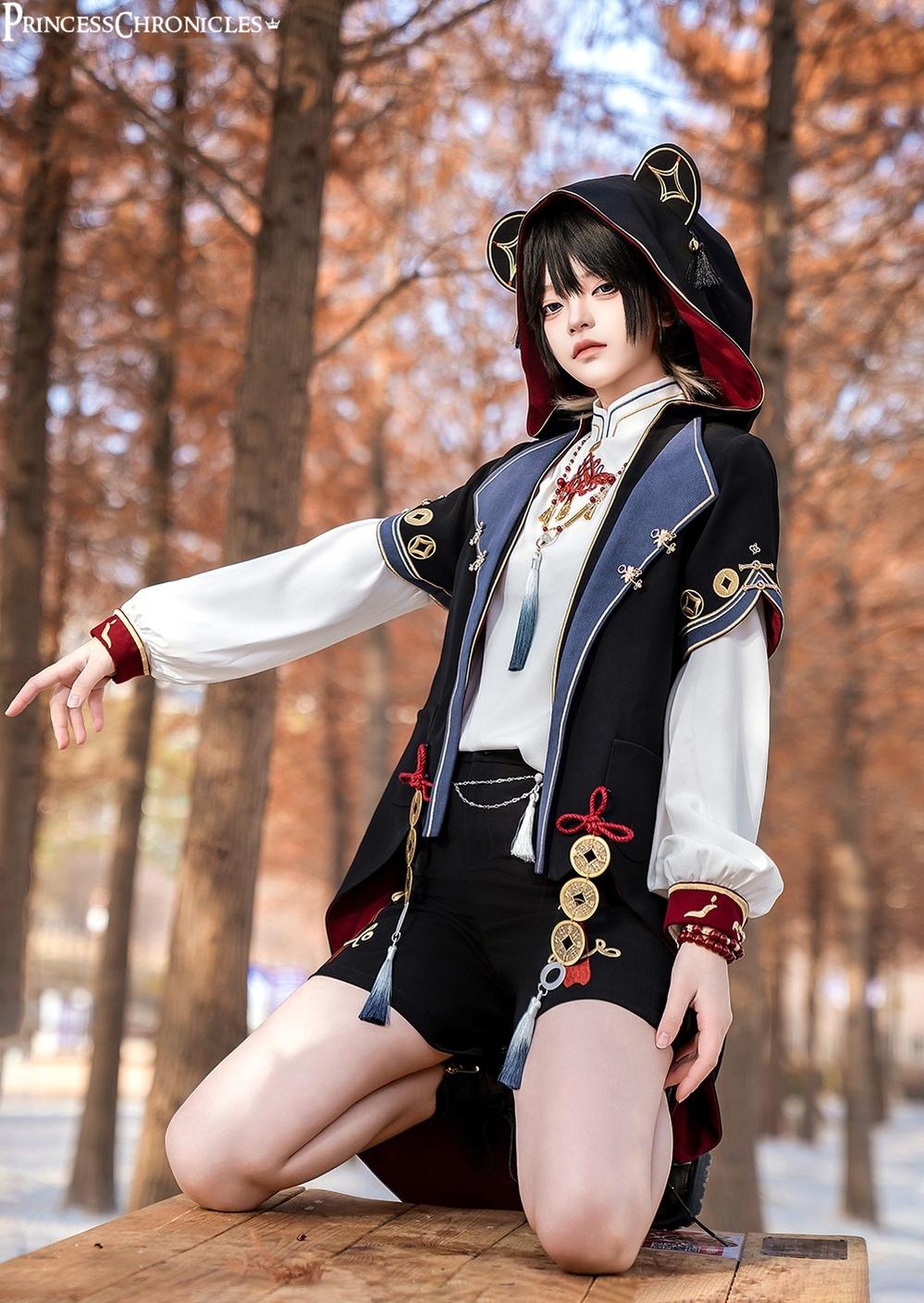 Princess Chronicles - Fortune and Treasure - Chinese Style Shorts Set with Cash Coins Details