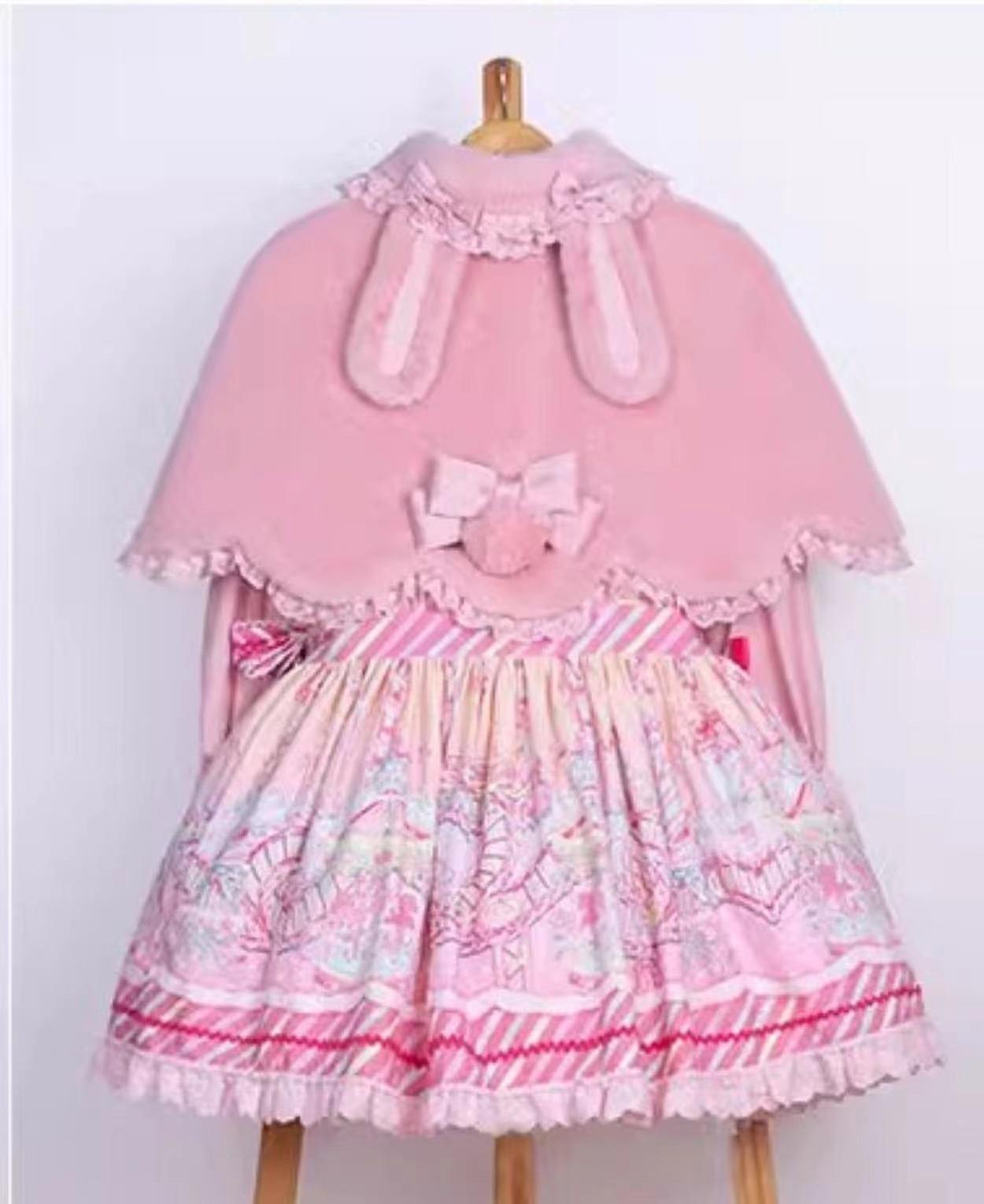 Letters from Unknown Star - Kawaii Lolita Cape Winter Lolita Shawl Daily