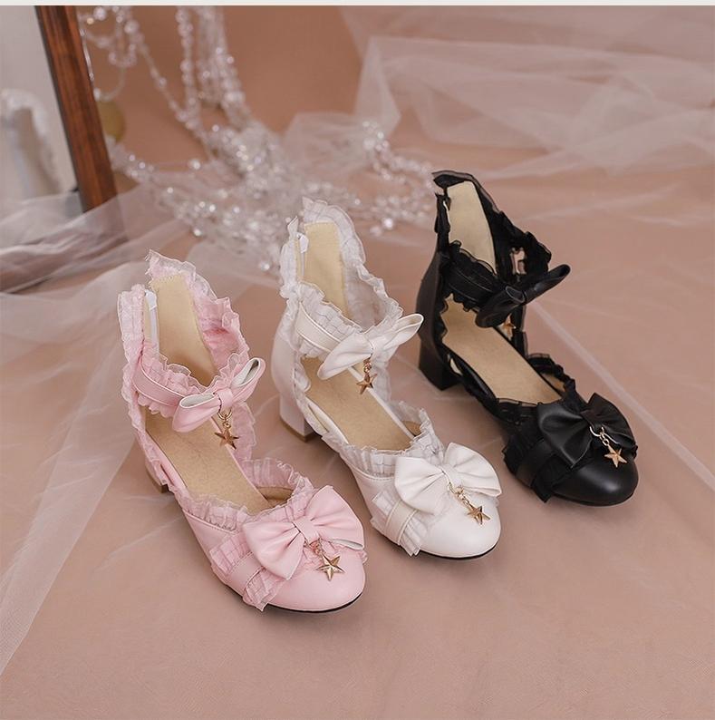 Yana - Shining Star - Sweet Lolita Bow Mary Jane Shoes