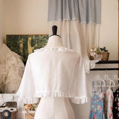 Forest Wardrobe - Summer Berry Picture Book - Elegant Lolita Thin Cardigan Ruffled Sleeve Innerwear Solid Color