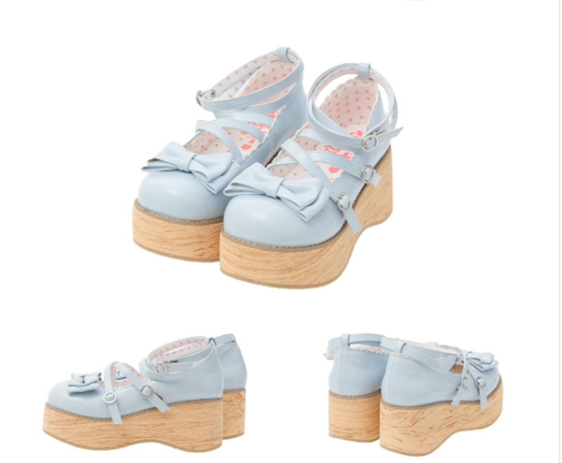 MODO - Sweet Lolita Round-Toe Platform Shoes