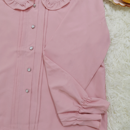 Niu Niu - Plus Size Lolita Blouse Long Sleeve Shirt