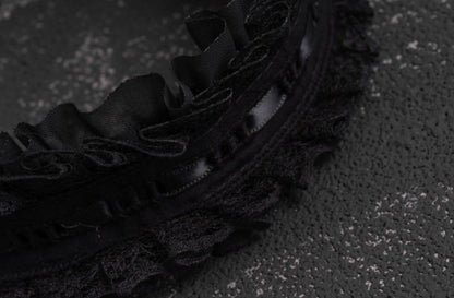 Strange Sugar - Gothic Black Lolita KC Cross Lace Headband Lolita Accessories