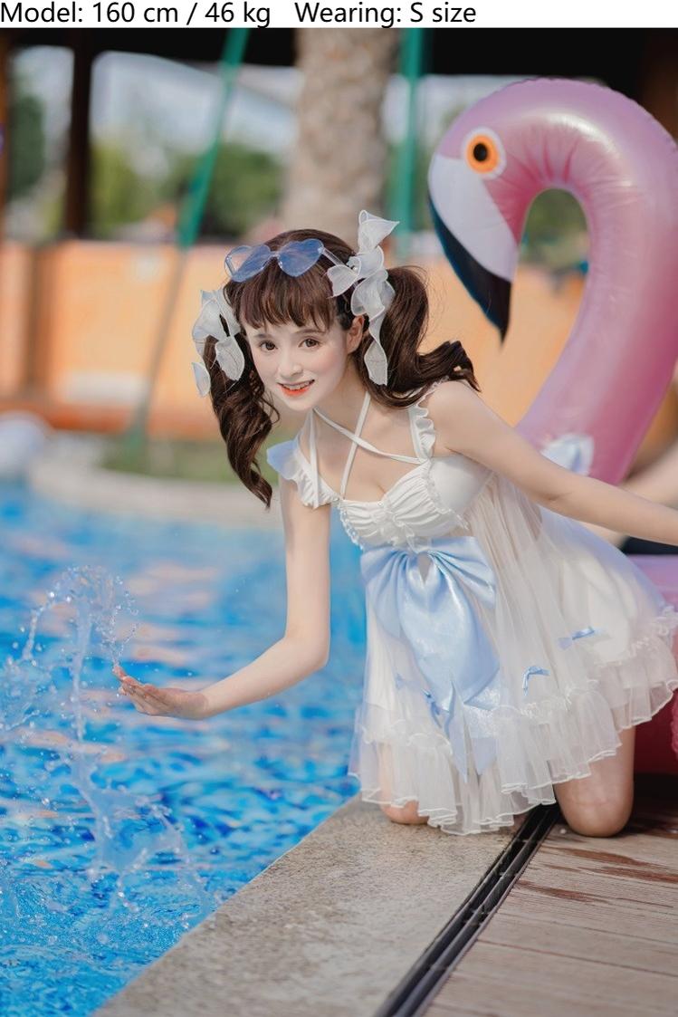 Letters from Unknown Star - Mermaid of the Sea Moon - Lolita Inspired Swimsuit in Two-piece and One-piece