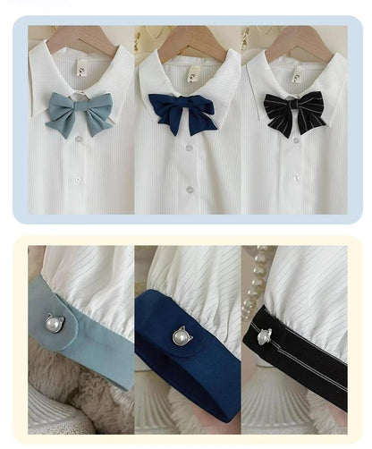 Forest Fluorescent Carps - Small Animal Team - Ouji Lolita Suit Male Lolita Shirt Shorts