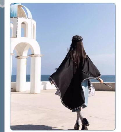 CHUNLV LOLITA - Dark Night Contract - Blue Military Lolita Dress Suit Skirt Elegant OP Cape