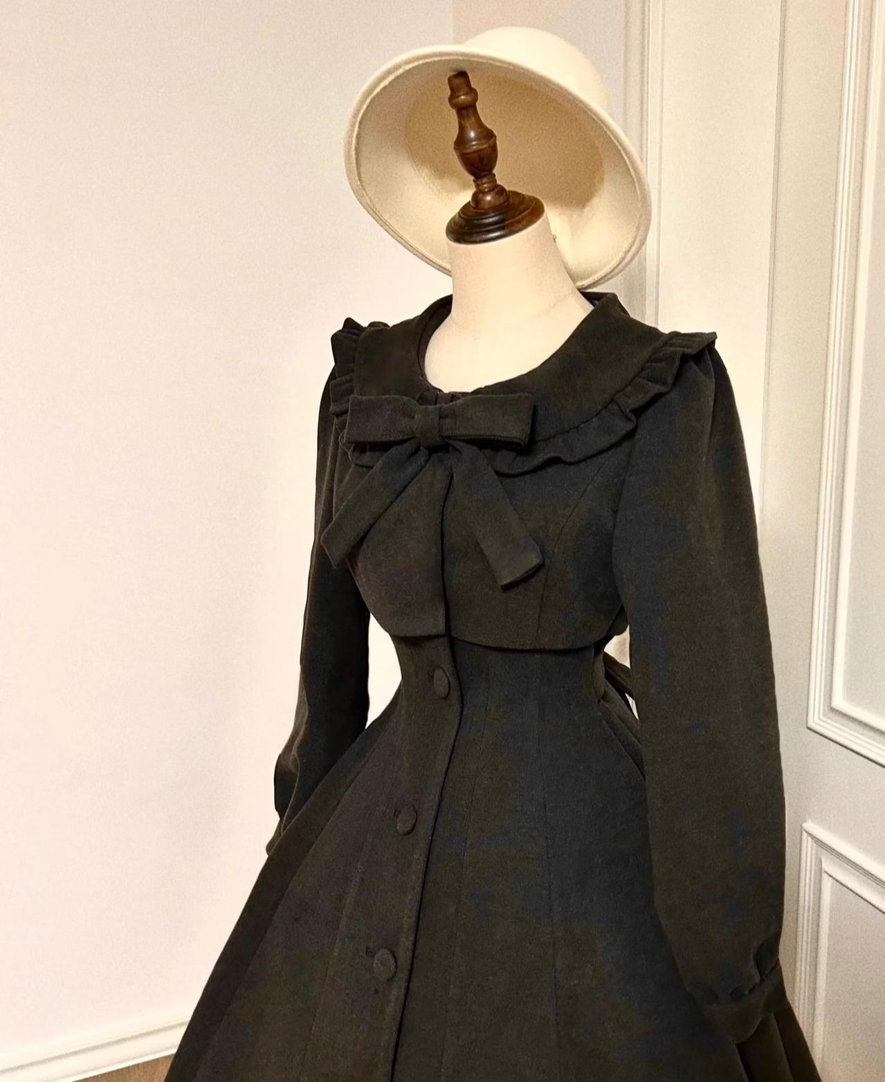 Sweet Wood - Winter Classic Lolita Coat Suit Woolen Plus Size Outerwear