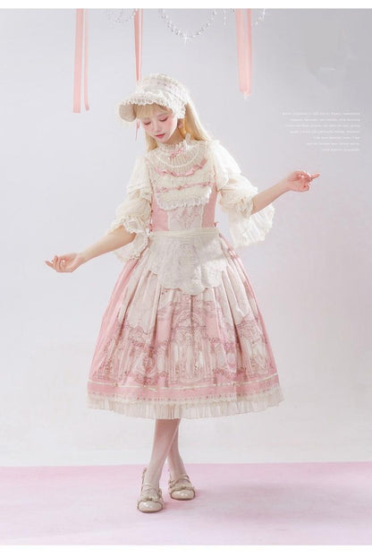 Urtto - Rococo - Spring Vintage Doll Lolita OP Dress with Light Upper