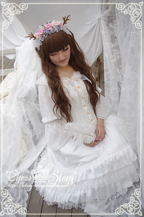 Chess Story - Le Printemps - Elegant Lolita Long Petticoat Half Dress