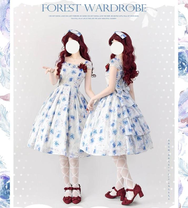 Forest Wardrobe - Forest Basket 3.0 - Vintage Lolita JSK Dress for Summer