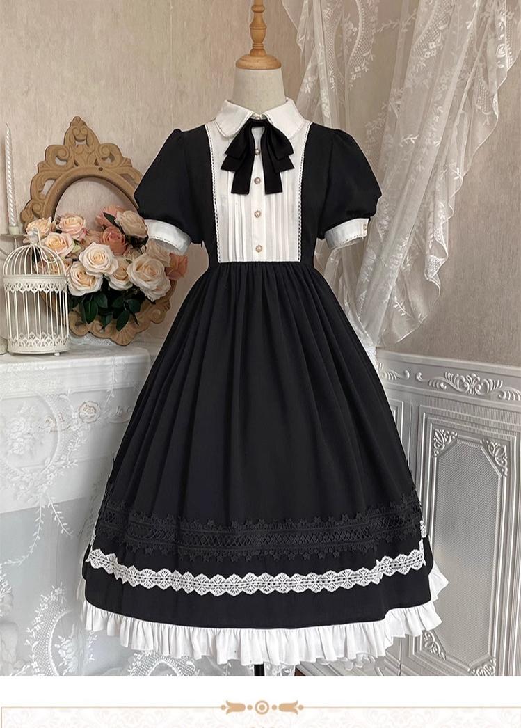 Sweet Date - Halloween Gothic Lolita OP Maid Lolita Dress Elegant Lolita OP