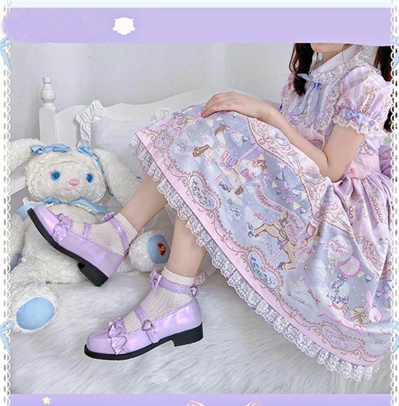 Sheep Puff - Mei Lulu - Lolita Japanese Lace Single Shoes