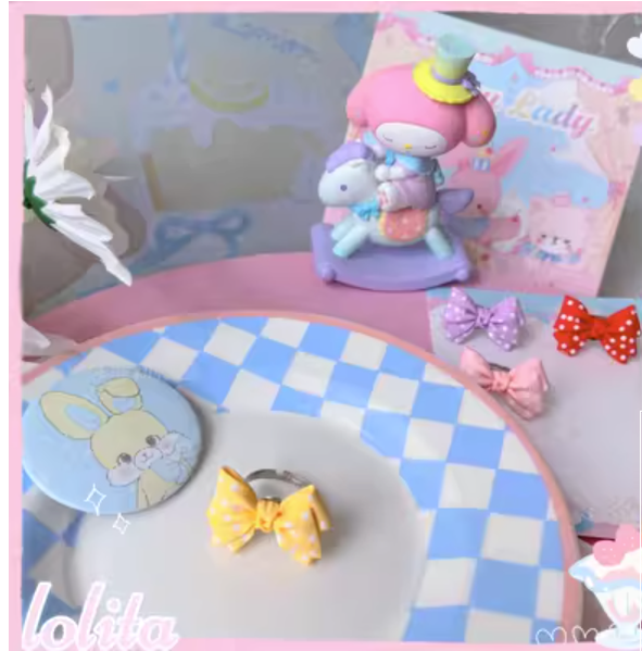 Bear Doll - Kawaii and Sweet Lolita Bowknot Ring