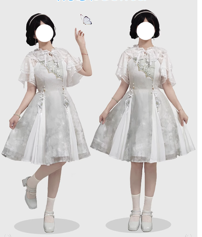 Time Memory - Sweetheart Curtain - Sweet Lolita Shawl Short Sleeve Lace Cardigan