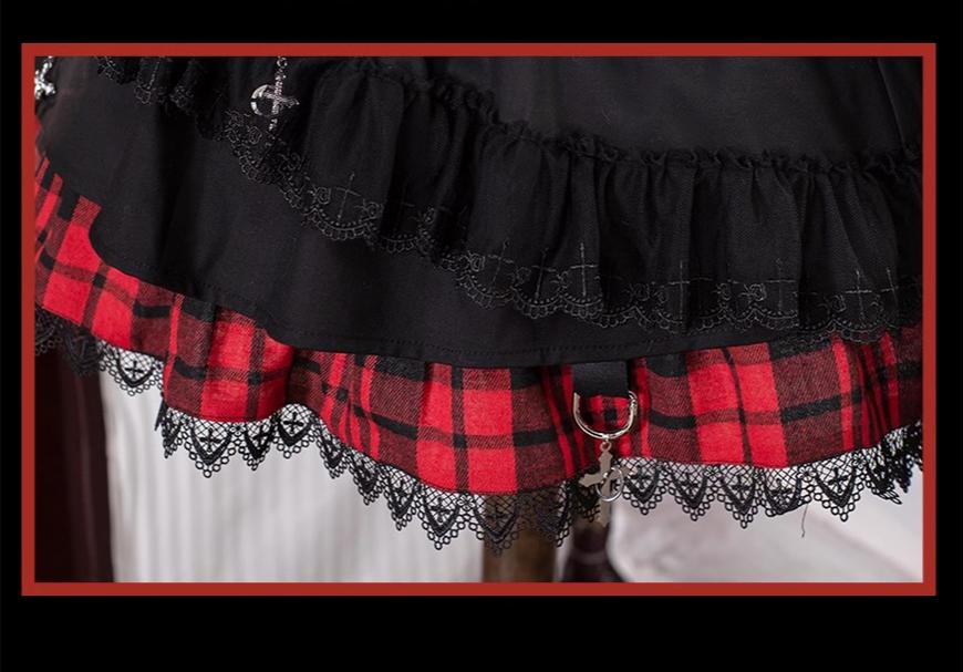 OCELOT - Kalila - Punk Lolita Dress Set Plaid Shorts Set