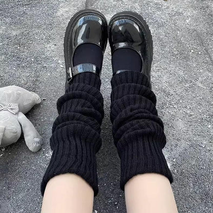 Hua Nai Cat - Winter Lolita Long Socks Knit Thigh-High Foot Covers