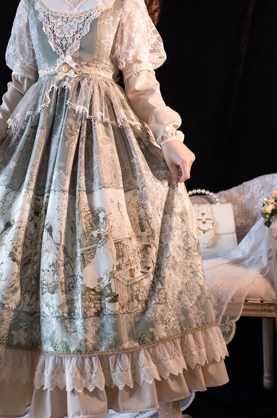 Cat-Romance - A Twilight Feast - Vintage Casual Lolita Summer OP