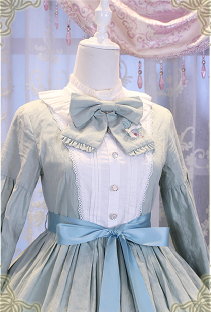 Chess Story - Vintage Lolita Long Sleeve OP Dress