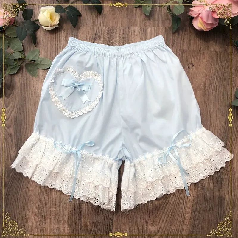 Candy Sweet - Cotton Lolita Bloomers Lace Home Shorts