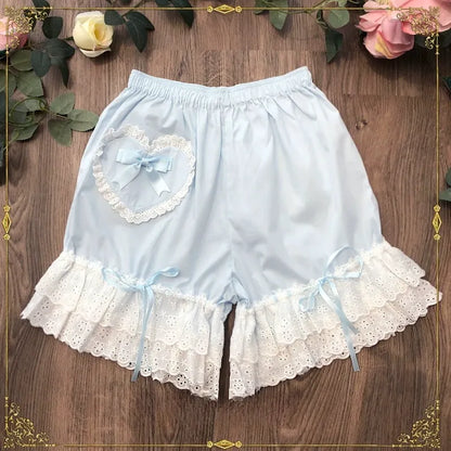 Candy Sweet - Cotton Lolita Bloomers Lace Home Shorts