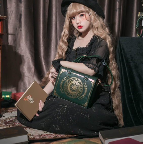 Morning Glory - The Star-Moon Grimoire - Sweet Lolita Crossbody Clamshell bag