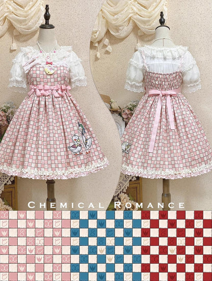 Chemical Romance - Hello Duck - Kawaii Lolita JSK Duck Print Lolita Dress