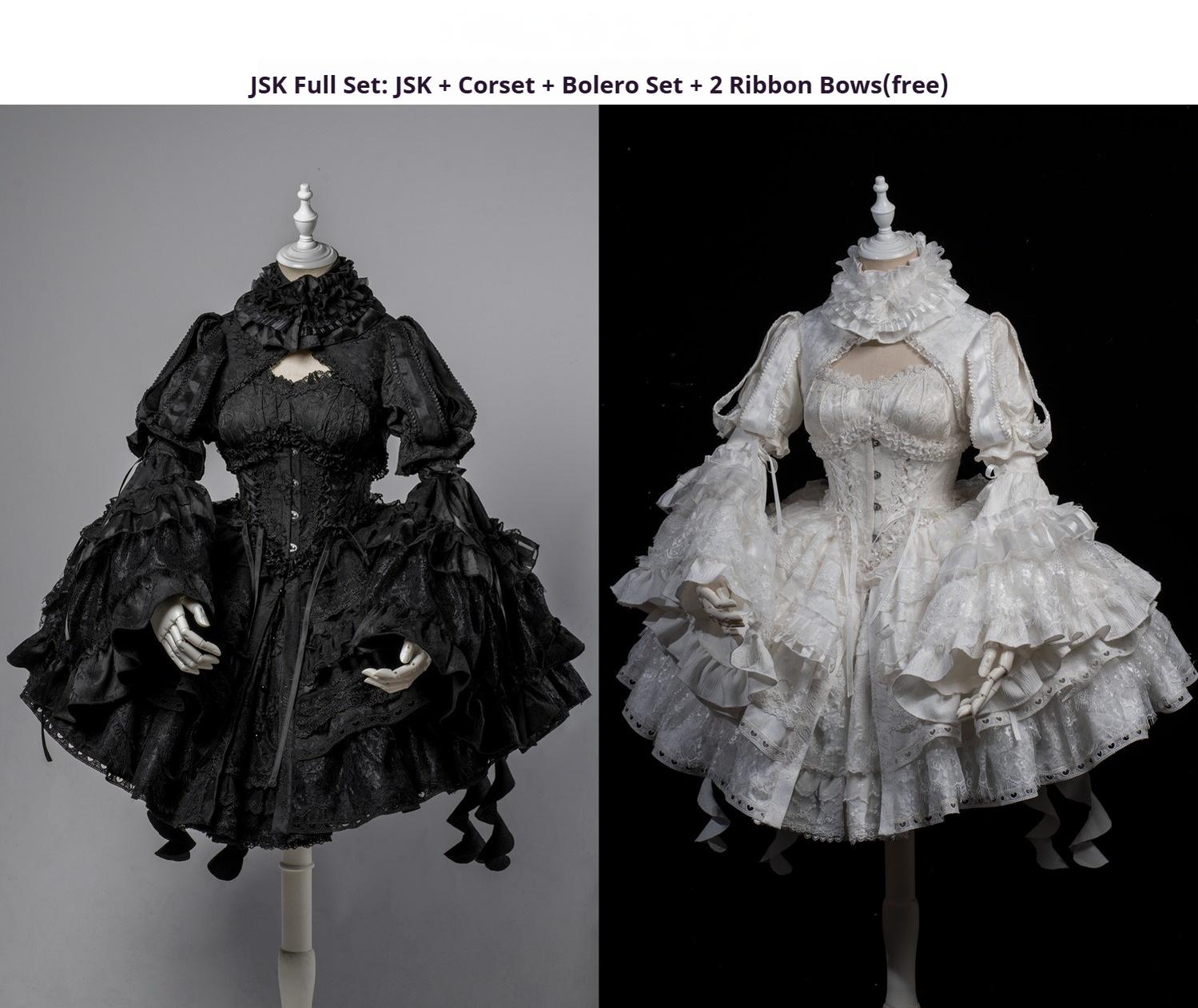 Smoothy - Caliburn - Gothic Lolita JSK Dress with Bolero with Detachable Sleeves