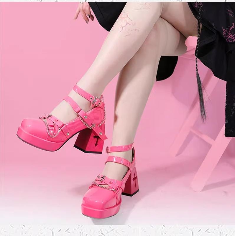 Witch's Night - Punk Lolita Heels Y2K Elegant Lolita Shoes