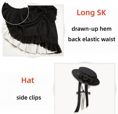 With PUJI - Fog City Time Difference - Classic Lolita SK & Blouse Suit