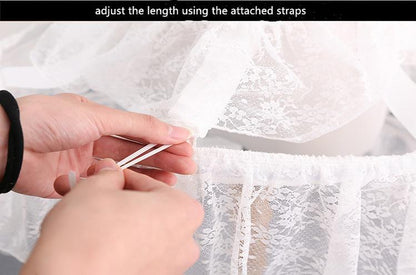 Manyiluo - Adjustable Hollowed-out Cool Lolita Petticoat