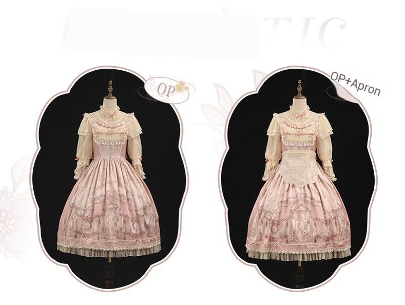 Urtto - Rococo - Spring Vintage Doll Lolita OP Dress with Light Upper