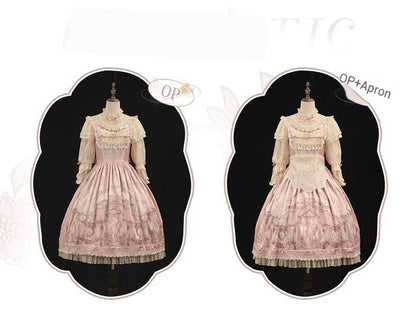 Urtto - Rococo - Spring Vintage Doll Lolita OP Dress with Light Upper