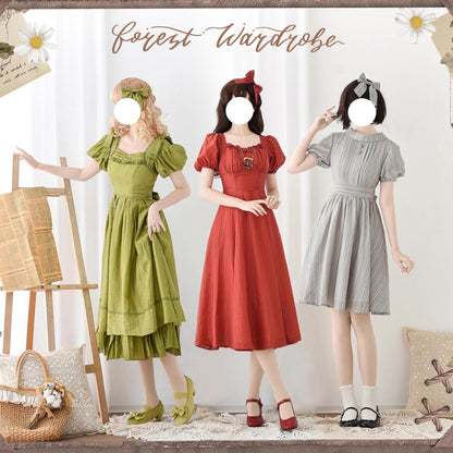 Forest Wardrobe - Forest Gallery - Classic Lolita OP Dress Vintage Cake Tail Dress