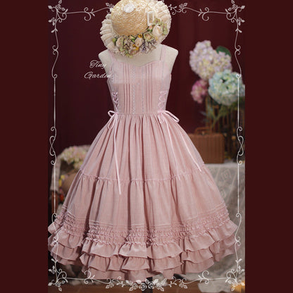 Tiny Garden - Garden Dance 2.0 - Elegant Lolita JSK Dress, Side Lace-Up