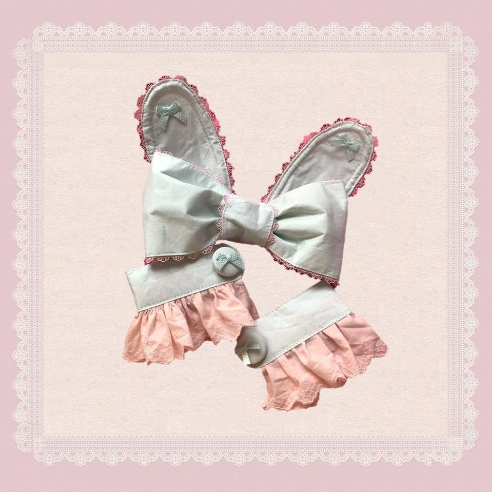 TaTaTa Lolita - Melon Parfait - Old School Lolita OP Suit Pink-Green Sweet Dress